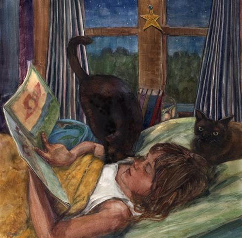 "Watercolor: Mermaid Story Time (& art #linklove)" original fine art by Belinda Del Pesco "Watercolor: Mermaid Story Time (& art #linklove)" original fine art by Belinda Del Pesco