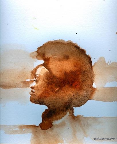 "AFRO 7" original fine art by Adebanji Alade "AFRO 7" original fine art by Adebanji Alade