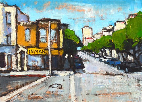 "Nob Hill, San Francisco" original fine art by Kevin Inman "Nob Hill, San Francisco" original fine art by Kevin Inman