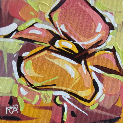 "Flower Abstraction 139" original fine art by Roger Akesson "Flower Abstraction 139" original fine art by Roger Akesson