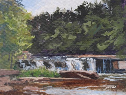 "Over the Dam" original fine art by Jamie Williams Grossman "Over the Dam" original fine art by Jamie Williams Grossman