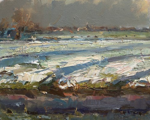 "Painting Snow" original fine art by Roos Schuring "Painting Snow" original fine art by Roos Schuring