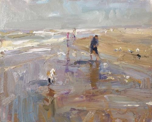 "Seascape Pleinair “Morning Colors”" original fine art by Roos Schuring "Seascape Pleinair “Morning Colors”" original fine art by Roos Schuring
