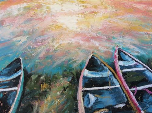 "Escalante Canyon Sunrise" original fine art by Becky Chappell "Escalante Canyon Sunrise" original fine art by Becky Chappell