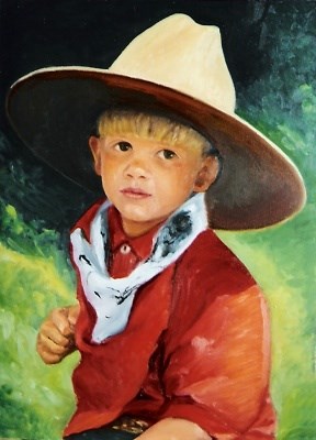 "Dad's Hat" original fine art by Carole Chalmers "Dad's Hat" original fine art by Carole Chalmers