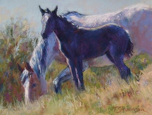 "Sun Baby" original fine art by Trish Stevenson "Sun Baby" original fine art by Trish Stevenson
