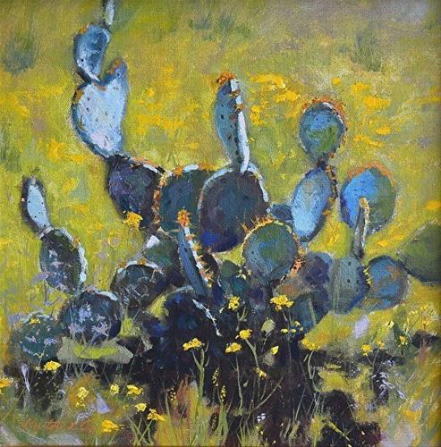 "Spring Colors at the 501" original fine art by Charlotte Cox "Spring Colors at the 501" original fine art by Charlotte Cox