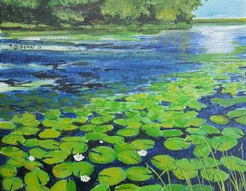 "Lily Pads at RedHaw" original fine art by Steve Gibson "Lily Pads at RedHaw" original fine art by Steve Gibson