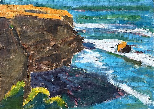 "Sunset Cliffs, San Diego" original fine art by Kevin Inman "Sunset Cliffs, San Diego" original fine art by Kevin Inman
