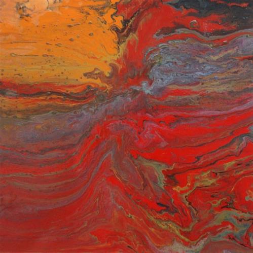 "5 - Melting substance" original fine art by Olga Touboltseva-Lefort "5 - Melting substance" original fine art by Olga Touboltseva-Lefort