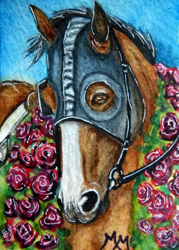 "Garland of Roses" original fine art by Monique Morin Matson "Garland of Roses" original fine art by Monique Morin Matson