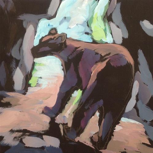 "Step On Out" original fine art by Kat Corrigan "Step On Out" original fine art by Kat Corrigan