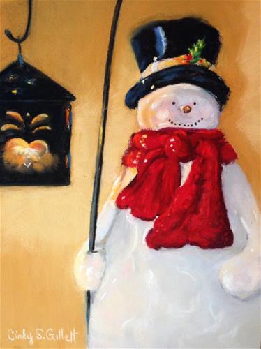 "Good Old Frosty" original fine art by Cindy Gillett "Good Old Frosty" original fine art by Cindy Gillett