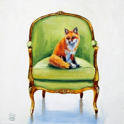 "with a fox" original fine art by Kimberly Applegate "with a fox" original fine art by Kimberly Applegate