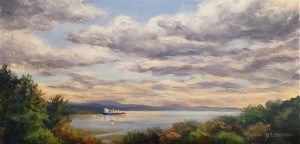 "Hudson River from Kingston" original fine art by Jamie Williams Grossman "Hudson River from Kingston" original fine art by Jamie Williams Grossman
