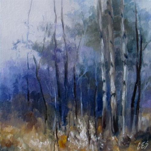 "Purple Dusk Birch" original fine art by ~ces~ Christine E. S. Code "Purple Dusk Birch" original fine art by ~ces~ Christine E. S. Code