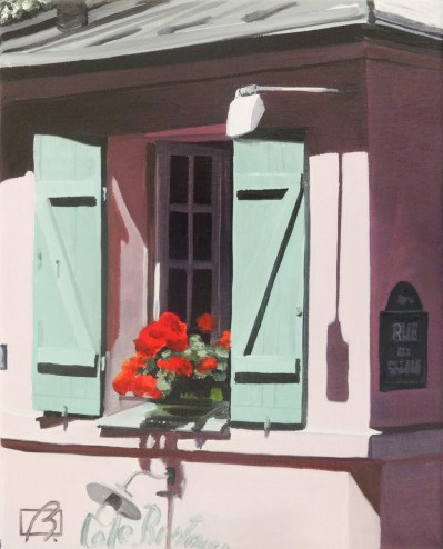 "La maison rose" original fine art by Andre Beaulieu "La maison rose" original fine art by Andre Beaulieu