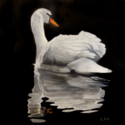 "Night Swim" original fine art by Linda Mann "Night Swim" original fine art by Linda Mann