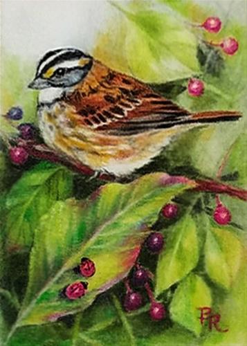 "Ladybug Paradise" original fine art by Paulie Rollins "Ladybug Paradise" original fine art by Paulie Rollins