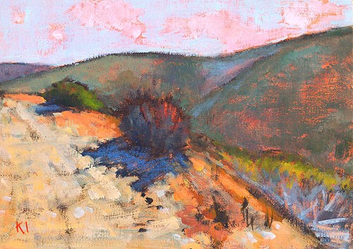 "Laguna Canyon Landscape" original fine art by Kevin Inman "Laguna Canyon Landscape" original fine art by Kevin Inman