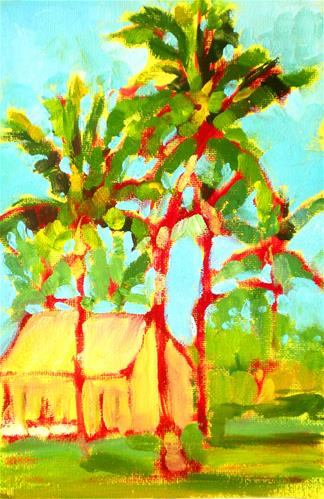 "King Kamehameha's Palms - 150523s" original fine art by richard rochkovsky "King Kamehameha's Palms - 150523s" original fine art by richard rochkovsky