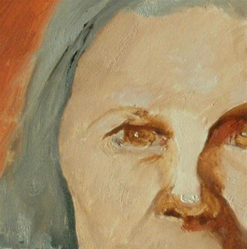 "FACE No. 105" original fine art by Linda Popple "FACE No. 105" original fine art by Linda Popple