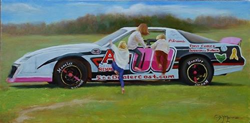 "Family Car?" original fine art by Dorothy McLennan "Family Car?" original fine art by Dorothy McLennan