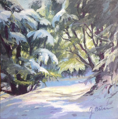 "Tehachapi Snow" original fine art by gabriele baber "Tehachapi Snow" original fine art by gabriele baber