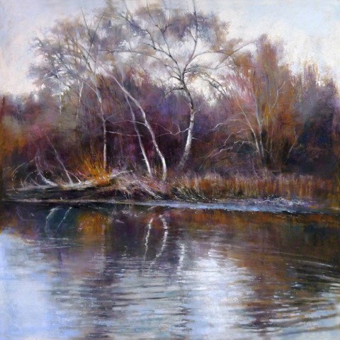 "Arboretum Winter Color" original fine art by Barbara Benedetti Newton "Arboretum Winter Color" original fine art by Barbara Benedetti Newton