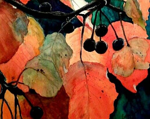 "Fall Brights" original fine art by Cathy Dykstra "Fall Brights" original fine art by Cathy Dykstra