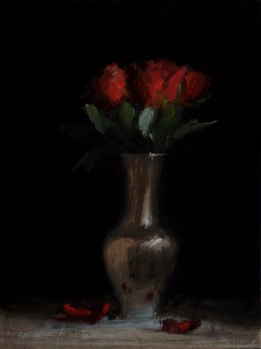 "Roses in Brass" original fine art by Neil Carroll "Roses in Brass" original fine art by Neil Carroll