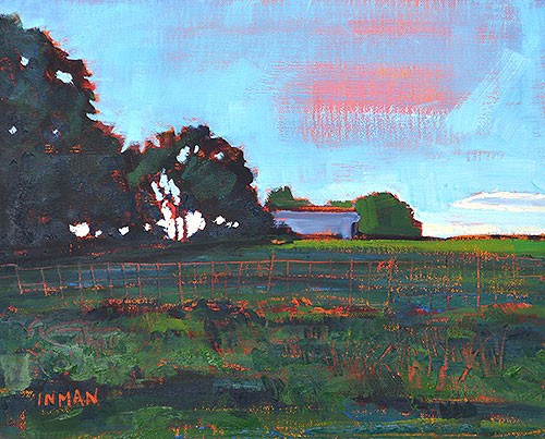 "Oklahoma Farm" original fine art by Kevin Inman "Oklahoma Farm" original fine art by Kevin Inman