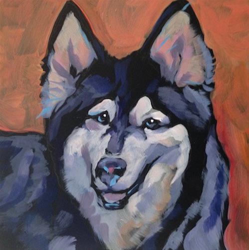 "July 29, Koda" original fine art by Kat Corrigan "July 29, Koda" original fine art by Kat Corrigan