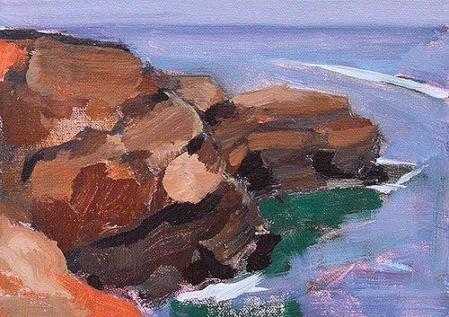 "Sunset Cliffs, San Diego" original fine art by Kevin Inman "Sunset Cliffs, San Diego" original fine art by Kevin Inman