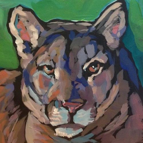 "Puma" original fine art by Kat Corrigan "Puma" original fine art by Kat Corrigan
