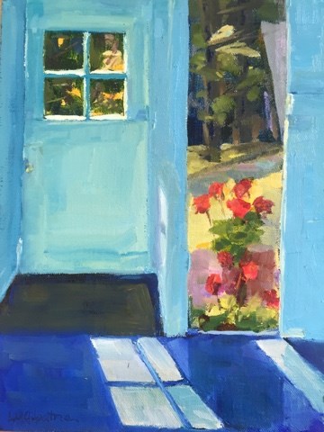 "189 Window View" original fine art by Libby Gilpatric "189 Window View" original fine art by Libby Gilpatric
