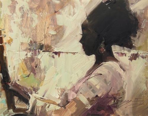 "Daughter of Song portrait, oil painting by Robin Weiss" original fine art by Robin Weiss "Daughter of Song portrait, oil painting by Robin Weiss" original fine art by Robin Weiss