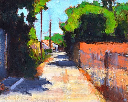 "Alley in North Park" original fine art by Kevin Inman "Alley in North Park" original fine art by Kevin Inman