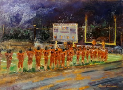 "Friday Night Lights in Fairfield" original fine art by Tammie Dickerson "Friday Night Lights in Fairfield" original fine art by Tammie Dickerson