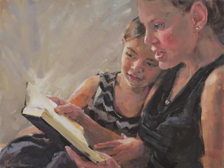 "The Story She Told, 9×12″ portrait." original fine art by Jessie Rasche "The Story She Told, 9×12″ portrait." original fine art by Jessie Rasche