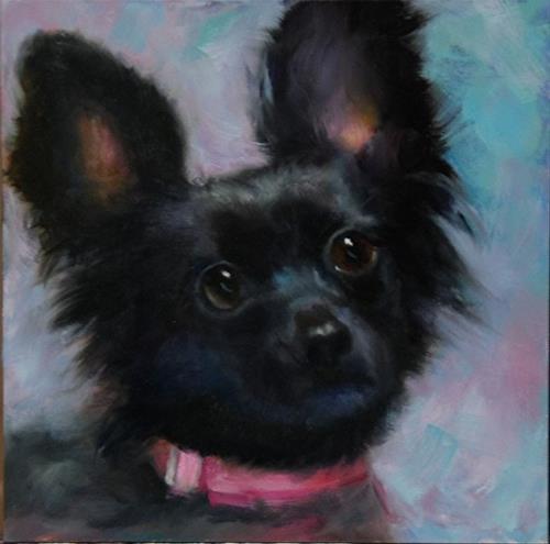"Jillian's Dog 4" original fine art by Dorothy McLennan "Jillian's Dog 4" original fine art by Dorothy McLennan