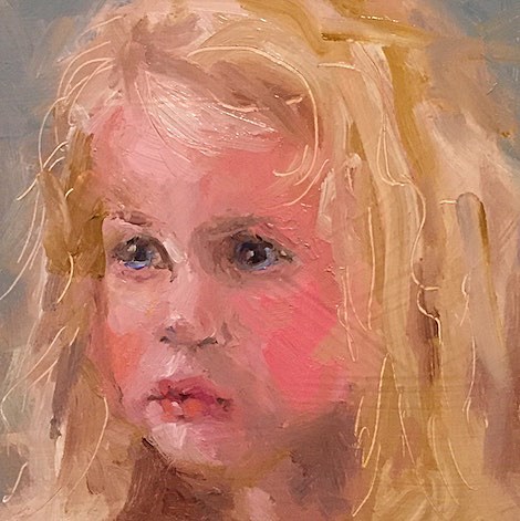 "She Talks to Angels" original fine art by Marcia Hodges "She Talks to Angels" original fine art by Marcia Hodges