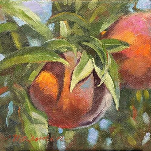 "Mary's Peaches" original fine art by Connie McLennan "Mary's Peaches" original fine art by Connie McLennan