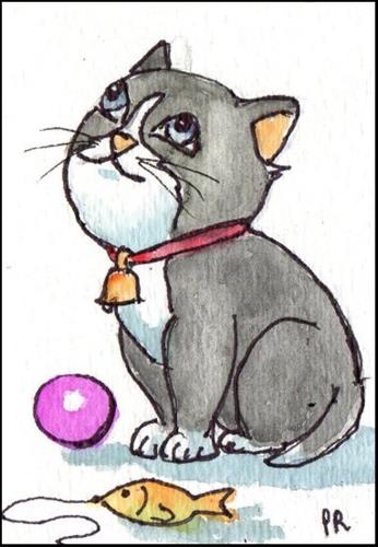 "Please Play With Me" original fine art by Patricia Ann Rizzo "Please Play With Me" original fine art by Patricia Ann Rizzo