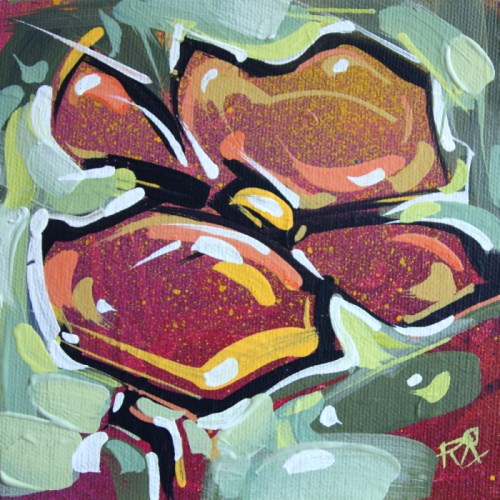 "Flower Abstraction 155" original fine art by Roger Akesson "Flower Abstraction 155" original fine art by Roger Akesson