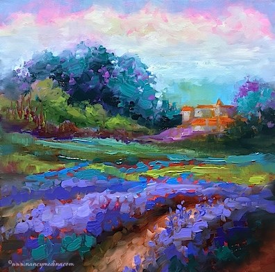 "Lavender at First Sight and Italy in June 2017" original fine art by Nancy Medina "Lavender at First Sight and Italy in June 2017" original fine art by Nancy Medina