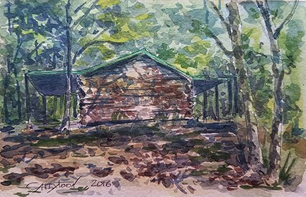 "Alabama Forest" original fine art by Gabriella DeLamater "Alabama Forest" original fine art by Gabriella DeLamater
