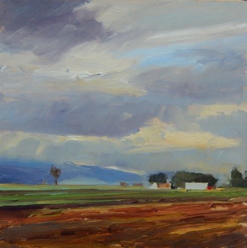 "California Farm Country oil landscape painting by Robin Weiss" original fine art by Robin Weiss "California Farm Country oil landscape painting by Robin Weiss" original fine art by Robin Weiss