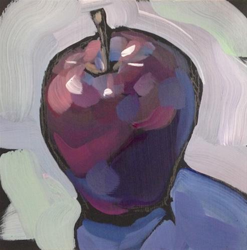 "Stand Up Apple" original fine art by Kat Corrigan "Stand Up Apple" original fine art by Kat Corrigan