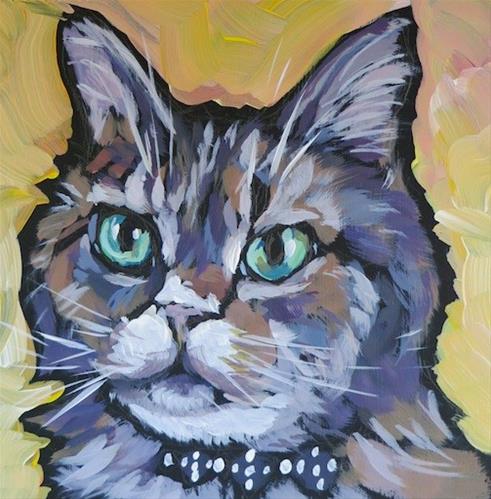 "Sophie Redo" original fine art by Kat Corrigan "Sophie Redo" original fine art by Kat Corrigan